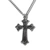 Wigo Figments Women's Big Cross Necklace, Accessory, Silver Access, Gift,