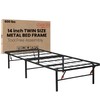 Golden Gate Beds Foldable Metal Bed Frame, Sturdy Iron Platform,