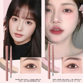 2 in 1 Multifunctional Eye Makeup Pen Creates a natural bear under the eyes. Perfect for beginners and creates a natural bear under the eyes with a sense of volume. Great for eyelids. Korean cosmetics