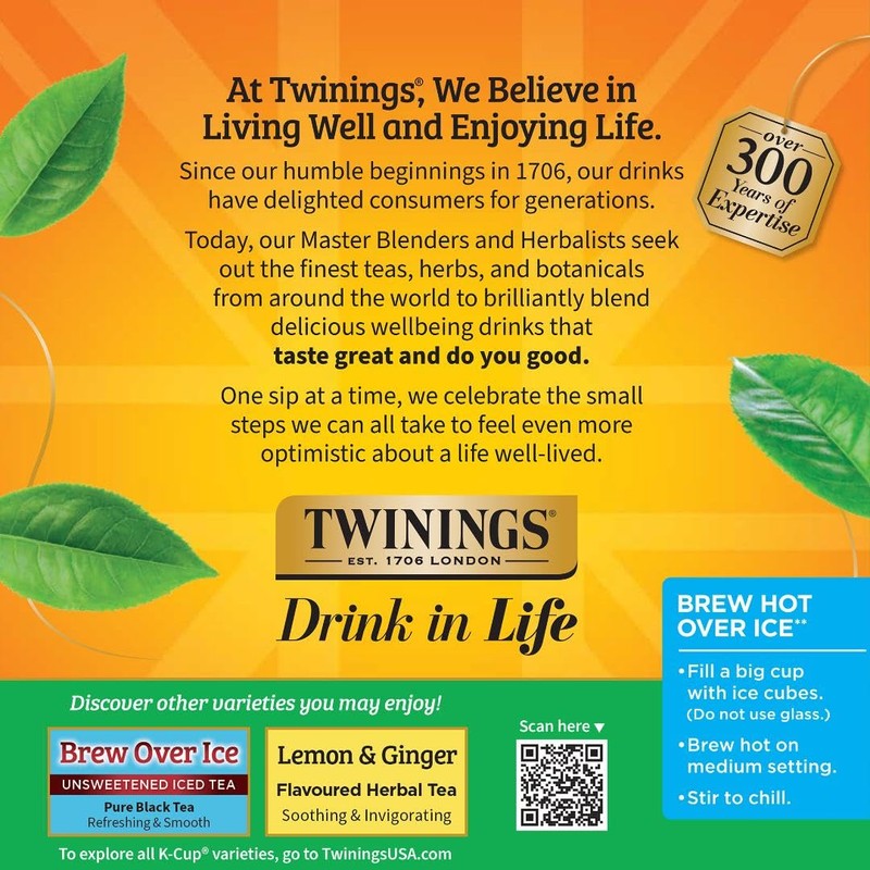 Twinings Green Tea 72 K-Cup Pods for Keurig, 12 Count