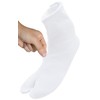 Ai Indigo Stretch Tabi Socks, No Pinching, Perfect Fit, White,