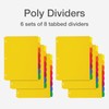 Oxford Plastic Binder Dividers for 3 Ring Binder, Durable Plastic