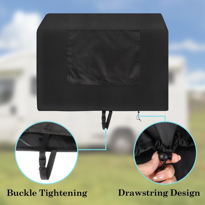RV Propane Tank Cover with Openable Window Fit for Dual