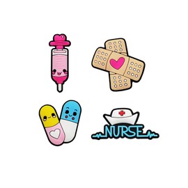 BOWNDY Medical Nurse Charms for Clog Shoe Decoration,Nursing Charm,Bulk Charms,Charms Cute,Random Charms