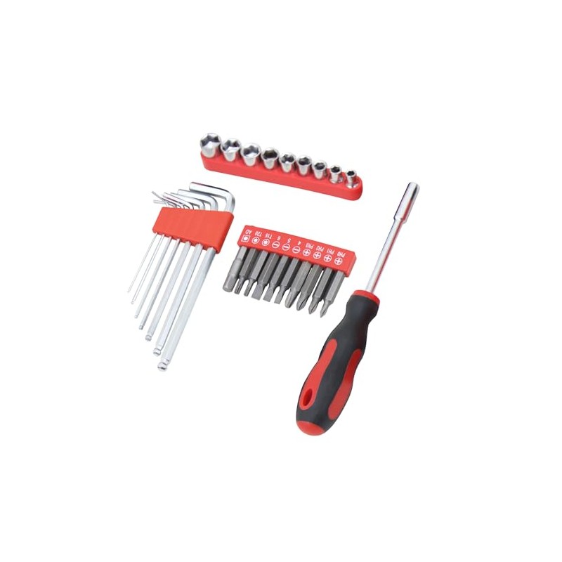 Hantinstom 108-Piece Household Tools Kit Essential Home Repair Set with