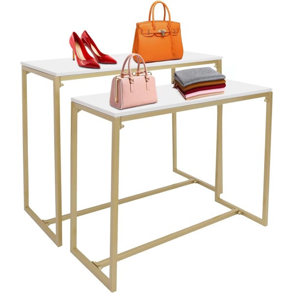 unbranded Modern Nesting Tables Retail Display Tables Shoes and Handbags