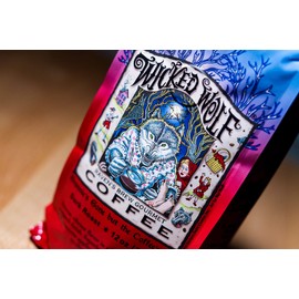 Raven's Brew Coffee - Wicked Wolf - Dark Roast - Full Body of Currant and Spice (Organic Whole Bean, 12 oz)