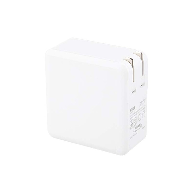 Sanwa Supply ACA-IP54W USB Charger, 4 Ports, Total 6A, Can