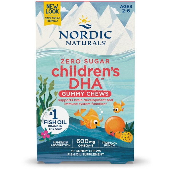 Nordic Naturals Children's DHA Gummy Chews 600mg 30 - Tropical Punch