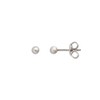 Xenox XS3505N Modern Classic Stud Earrings Matte Silver Diameter 3