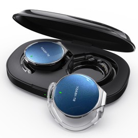 On Ear Headphones Bluetooth 5.4, Open Ear Headphones Wireless Bluetooth Noise Cancellation, Water Drop-Shaped Clip On Sport Headset Bluetooth with 4 Microphones, Comfort Fit Ear Hooks, Black