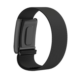 Soft Band Compatible with Whoop 4.0, Stretchy Nylon Strap for Men Women, Breathable Wristband, Comfort, Durability (Black)