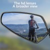 Bike Mirror Handlebar Mount Riding Rearview Mirror Adjustable Rotatable Safety