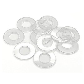 NACX M6 x 10mm x 1mm Clear Nylon Flat Washer, Vinyl Sealing Gasket, for Glass Shower Door Handles, Towel Bars, Faucet Pipe Water Hose, 800PCS