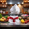 White Pet Hat Chef Appearance Pet Clothing Soft S Dog