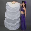 1 Pair Women Real Silk Belly Dance Fan Veils -
