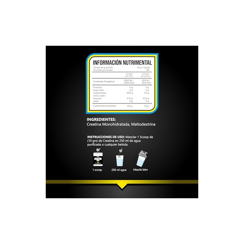 BHP NUTRITION- CREATINA ULTRA MONOHIDRATADA 1k