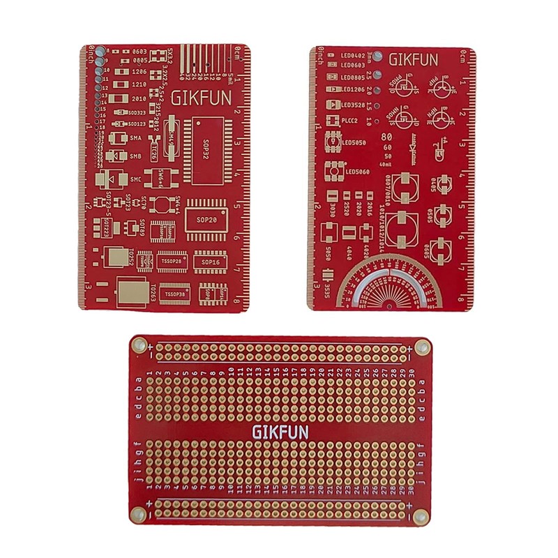 Gikfun PCB Ruler & SMD Component Reference - Measuring Tool