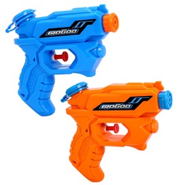 Water Guns for Kids, 2 Pack Squirt Guns Water Blaster 200CC Capacity Water Pistol Toys for 3-6 4-8 5-14+ Year Boys Girls Toddlers B