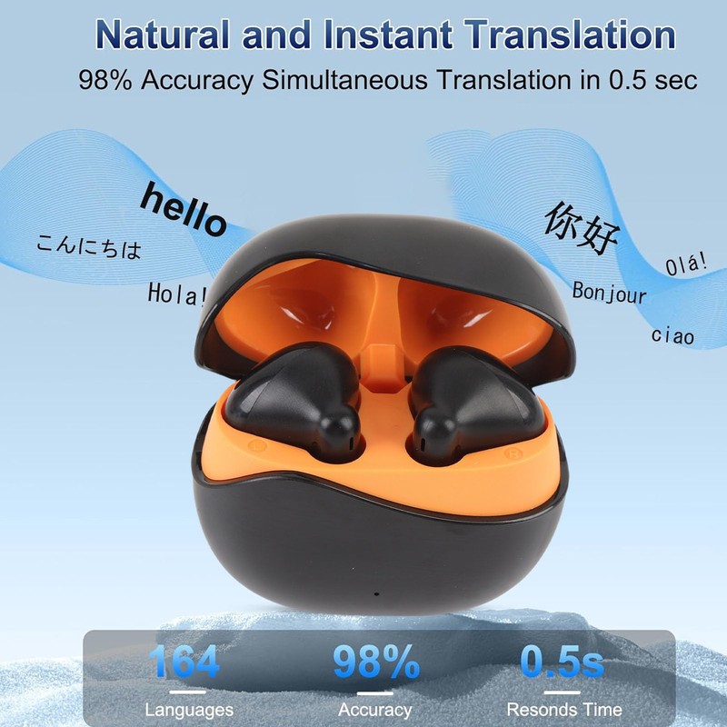 Generic AI Translation Earbuds Real Time, 164 Languages 7 Translation