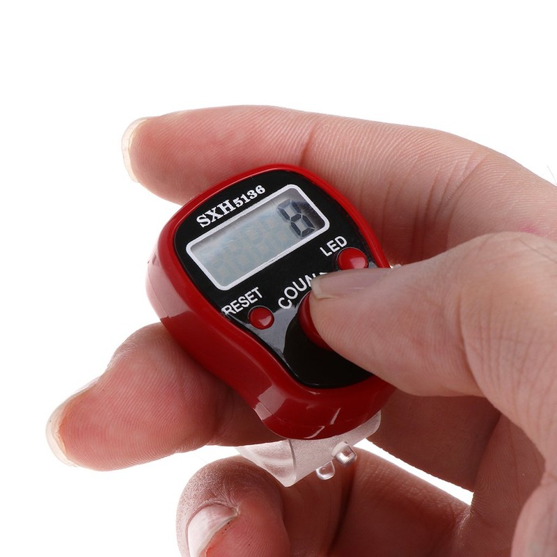 UNTERING Mini Counter,Mini 5 Digit LCD Digital Display Finger Hand