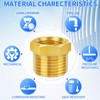ChillWaves Brass Pipe Fitting, Reducer Hex Bushing 1/2" NPT Male