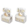 2 Pcs Battery Terminal Connectors 0/2/4/6/8AWG with Shims Protector Cover