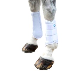 Shires Arma Neoprene Brushing Boots White Full
