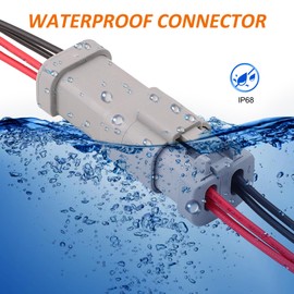 CNHAIHD Deutsch Connector Waterproof, 18 AWG Automotive Electrical Connector Male and Female Wire Connectors for Car Truck Boat, Dt Connector (4 Pin 6 Kits)