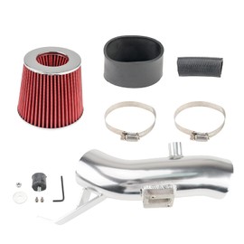 KAX 3 inch Cold Air Intake System Kit & Heat Shield Replacement for Nissan Altima 2007-2012 3.5L V6, High Performance, RED