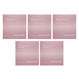Arocell Super Collagen Mask 2.0 ECM ACTIVE 4 sheets 5 pcs / 아로셀 슈퍼 콜라겐 마스크 2.0 ECM ACTIVE 4매 5개