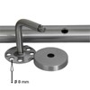 TIBU Handrail Stainless Steel 33.7 mm Railing 0.3 m -