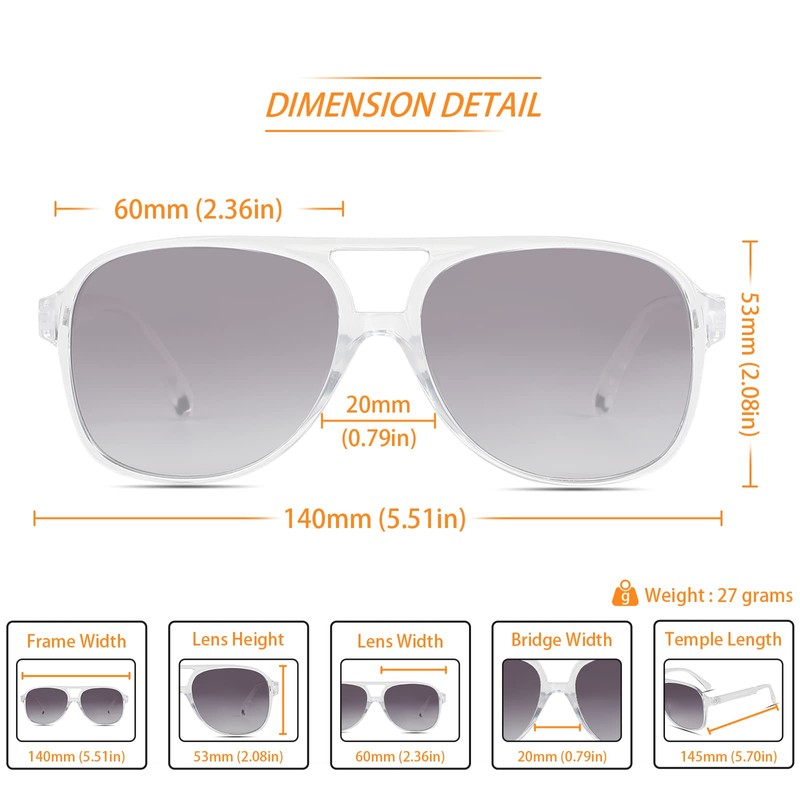 Freckles Mark Vintage Retro 70s Sunglasses Women Men Classic Large