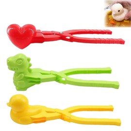 3 PCS Duck Dinosaur Heart Rice Molds for Sushi Making, Creative Animal Shape Sushi Molds, Duck Rice Ball Molds, Sushi DIY Set, 3D Onigiri Molds for Rice Balls, Sushi, Croquettes (Duck+Dinosaur+Heart)