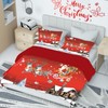 AVJWWD Christmas Bedding Set, Santa Claus and Elk, Snowman, Reindeer