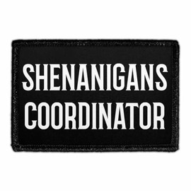 Shenanigans Coordinator | Hook and Loop Attach for Hats, Jeans, Vest, Coat | 2x3 in | by Pull Patch