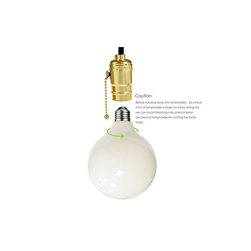 MRDENG E26 LED Dimmable Light Bulbs 100 Watt Equivalent,Large G40(G125)