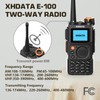 SIHUADON R108 Radio(Black) and XHDATA E100 walkie Talkie