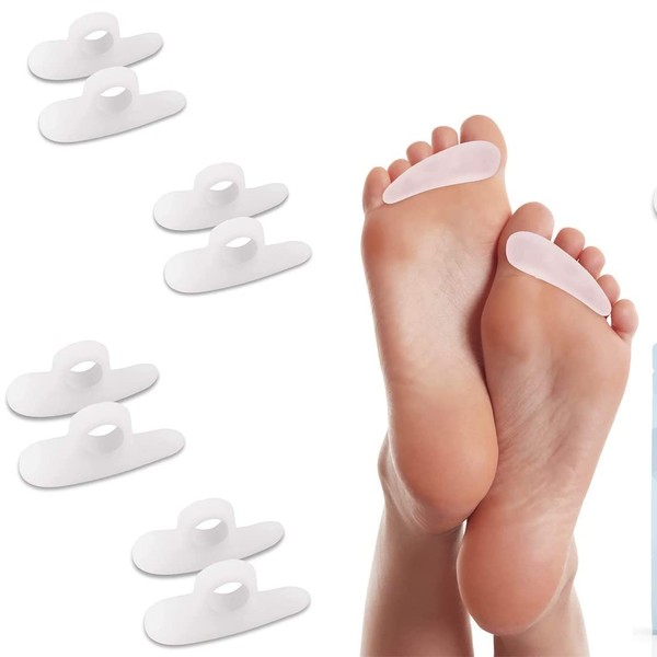 Hammer Toe Corrector, 4 Pairs Gel Pads for Hammer Toes, Hallux Valgus Ring, Straightener Toes, Aligners and Plates for Curved Toes, Claw and Hammer Toes