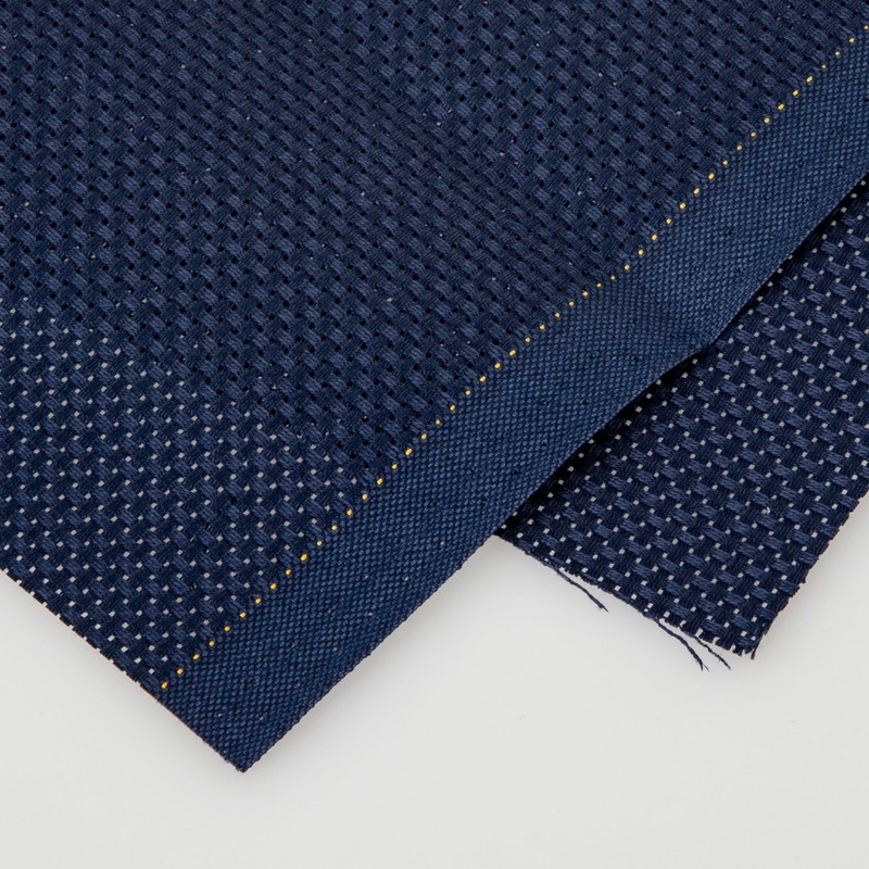 Cosmo LECIEN 23800-4 Java Cross Fine Precut Cloth Dark Blue