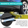 Chelhead Black Magnetic Floor Jack Pad, 2 Pack Aluminum Grooved