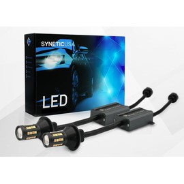 Syneticusa 3157 CANBUS Switchback LED Bulbs 3057 3457 4157 Dual Color Amber/White Anti Hyper Flash Built-in Resistor Error Free Turn Signal Lights and DRL/Parking Lights, Pack of 2 (40 LEDs)