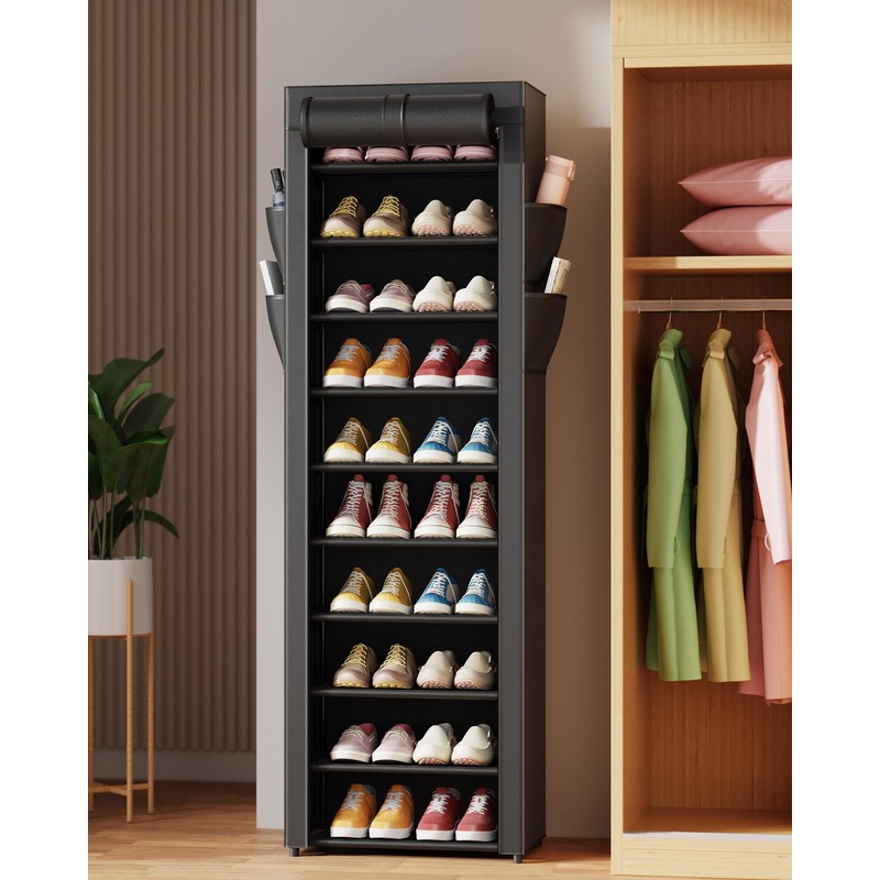 Kitsure Shoe Rack - 10-Tier Large Capacity Shoe Organizer Shelf