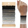 KANPRINCESS 20PCS Boho Hair Ties Bracelet, Hair Ties for Women