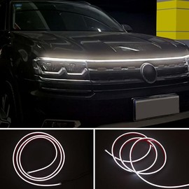 71"  High Brightness car Hood Gap LED Strip, LED Car Ambient Light,Dynamic Scan Activated Design, Daytime Driving Kits, Car Accessories:_Pink