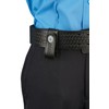 JAY-PEE Tactical Basketweave Leather Handcuff Strap Holder with Chrome Safety