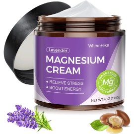 Natural Topical Magnesium Cream for Sleep,Nighttime Magnesium Lotion for Pain an