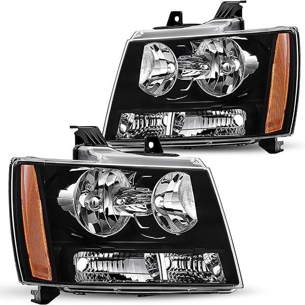 JSBOYAT Headlight Assembly Replacement for 2007-2014 Chevy Tahoe Suburban Avalanche