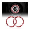 MUQIDA 2PCS Bling Car Engine Start Stop Decoration Ring, Crystal