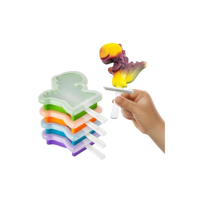Tovolo - Moldes de silicona para paletas con varillas (4